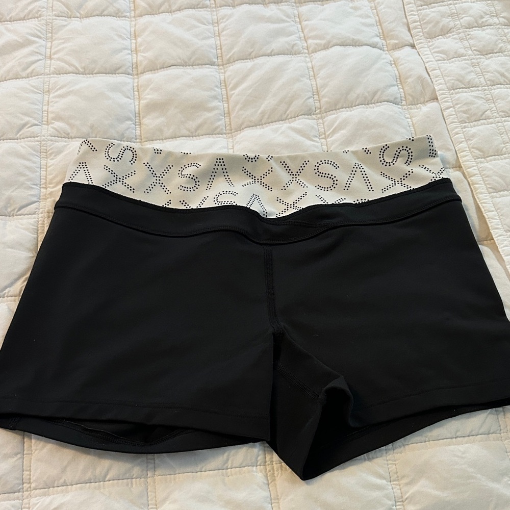 Victoria's Secret Black and White Athletic Shorts